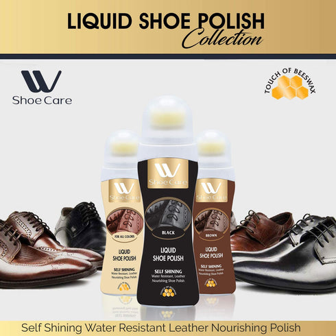 Liquid Shoe Polish Brown | 2.53 fl oz | WBM SHOE CARE
